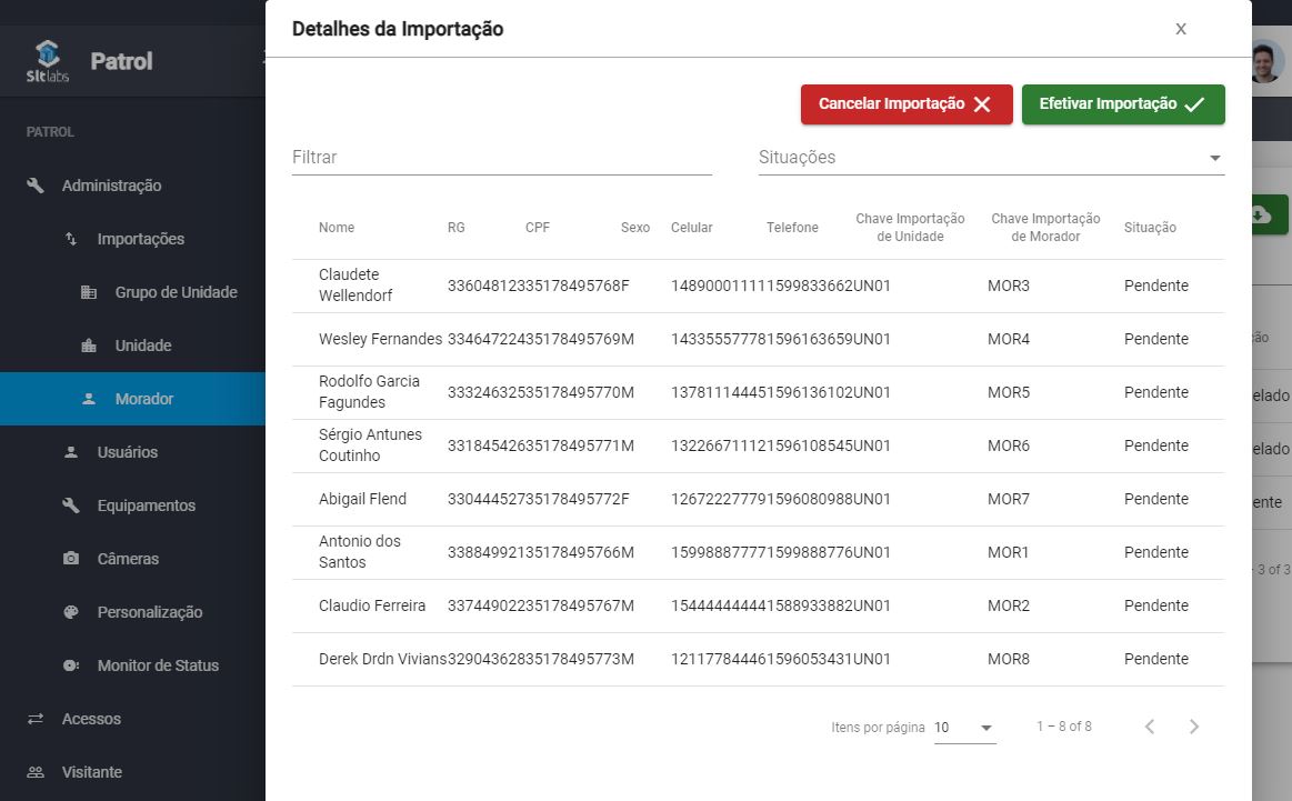 importação